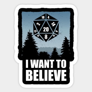 Believe D-20 Sticker